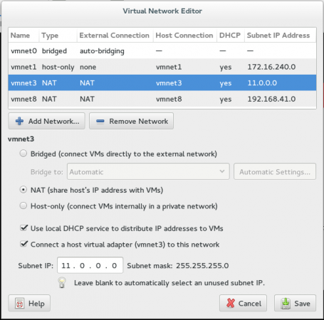 Virtual Network Editor