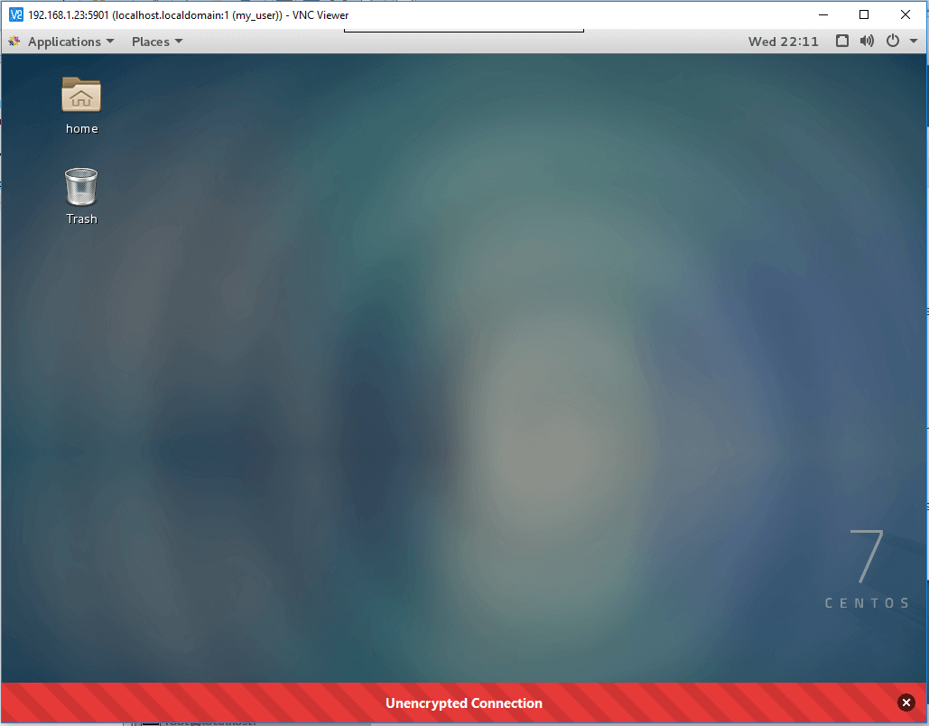 VNC Remote CentOS Desktop