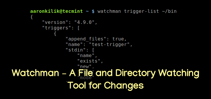 Watchman - Monitor File Changes in Linux