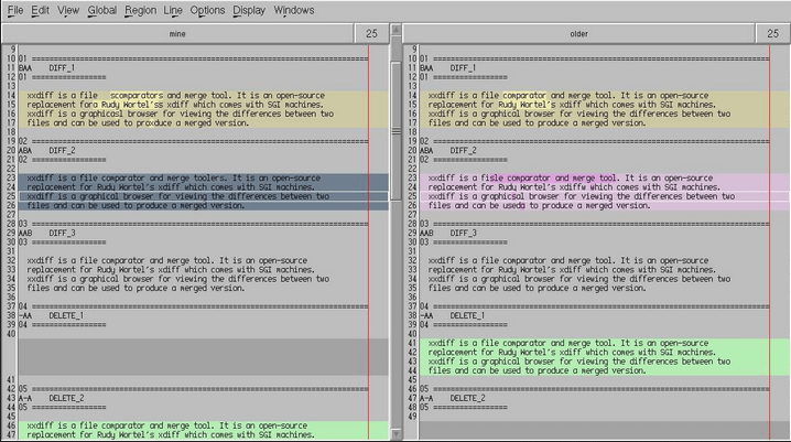 xxdiff Tool