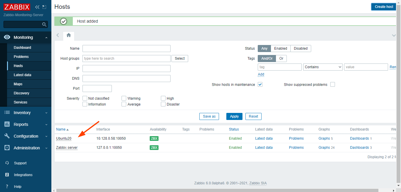 Zabbix Docker Monitoring