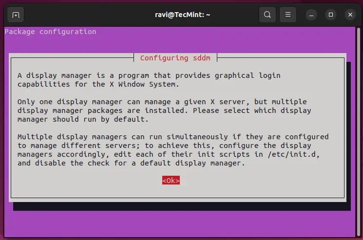 Configuring SDDM Display Manager