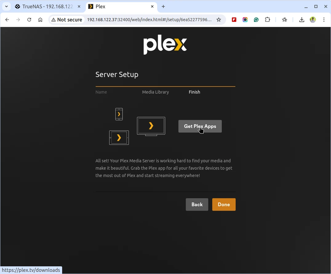 Install Plex App