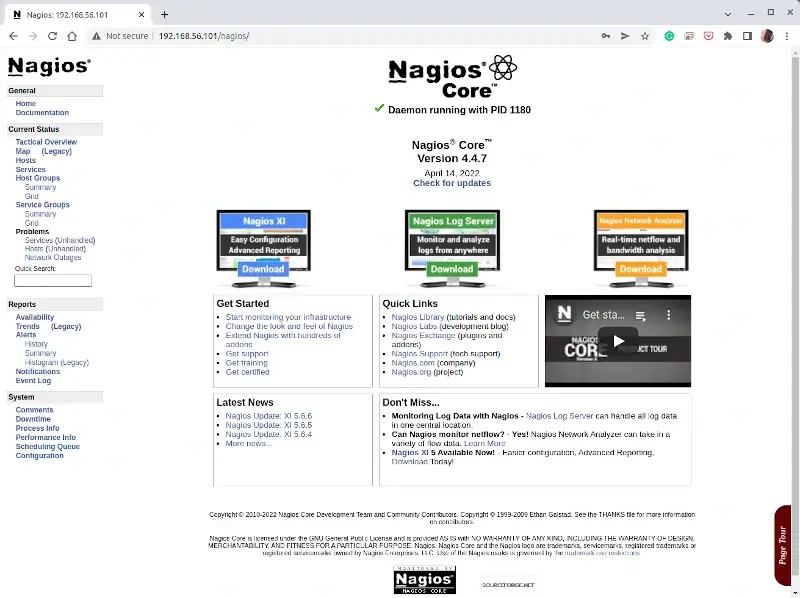 Nagios Admin Dashboard